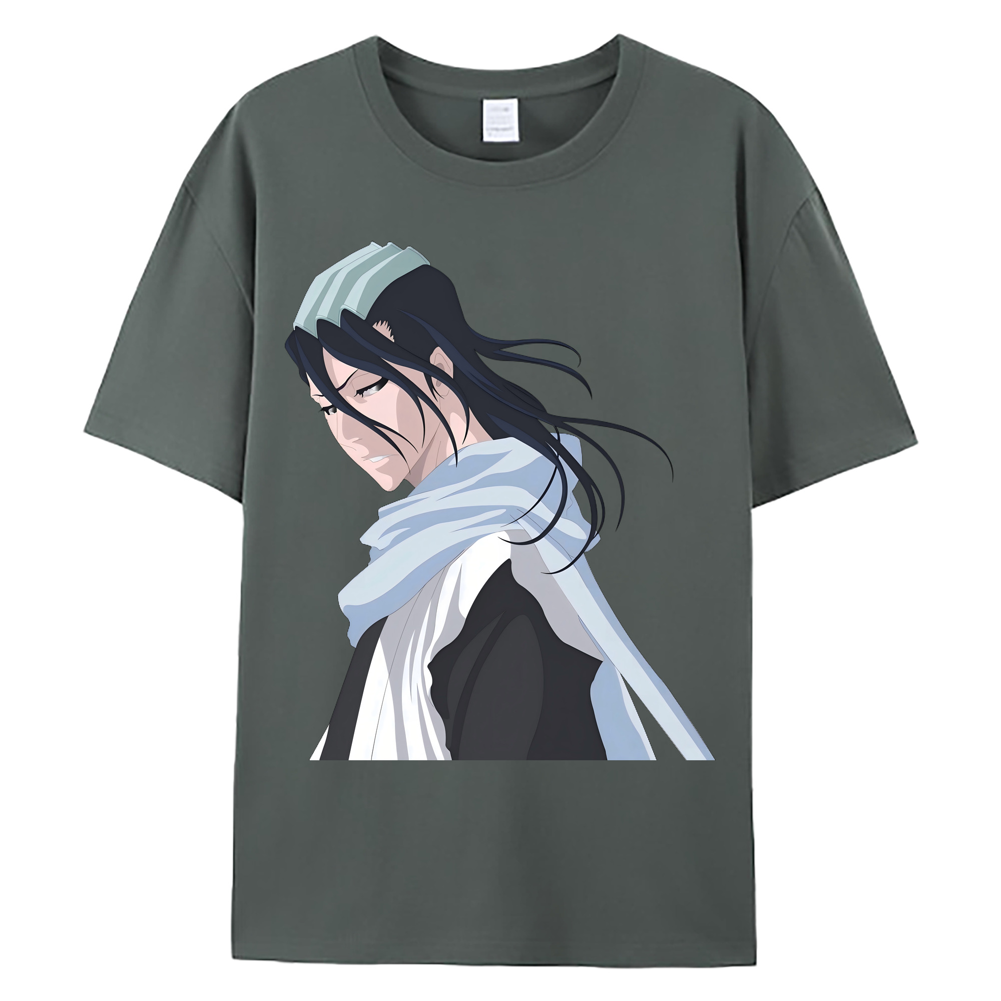 （画像用） ブリーチ くちき びゃくや BLEACH Kuchiki Byakuya 綿100％ メンズ半袖Tシャツ｜肌触りやわらか＆通気性